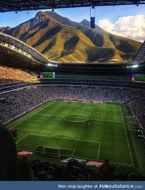 Wonderful view from the Monterrey Stadium, New Mexico
