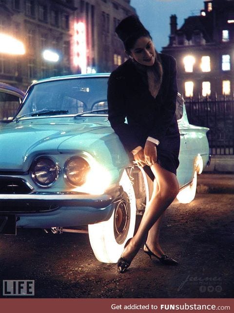 Goodyear Illuminated Tires - 1961  Colorized