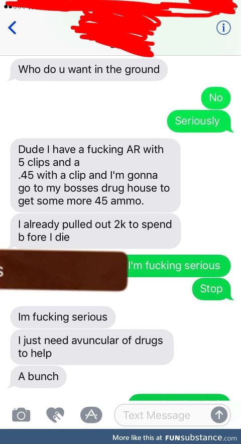 Always take threats seriously.  PSA
