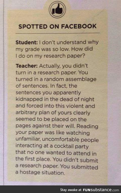 Teacher burn