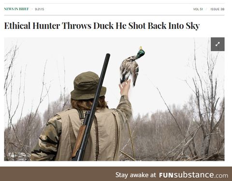 Hunting for the sport