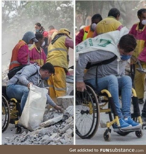 Mexicans helping as much as they can