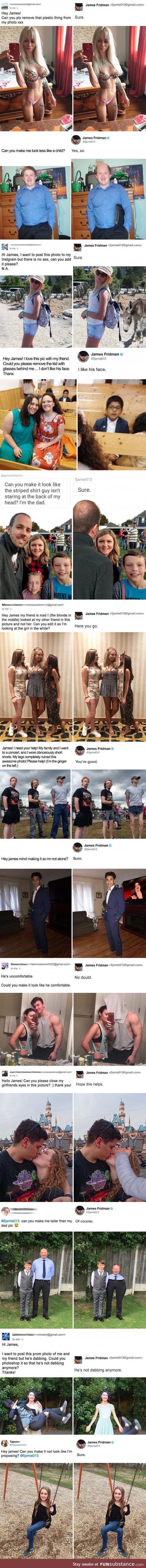 When you asked the photoshop troll master for help