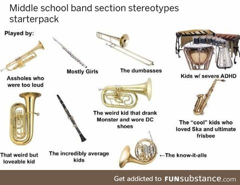 I played the trombone