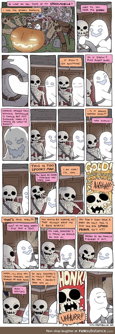 scared to death..