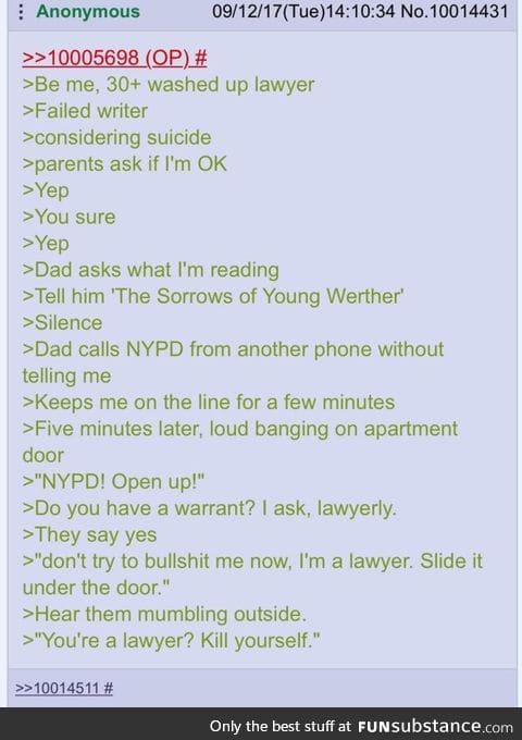 Anon is a lawyer