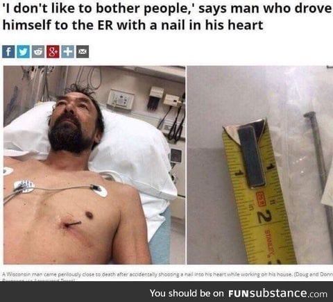 well, he is alive.. so...
