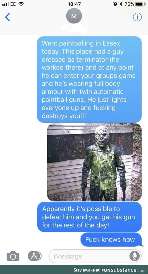 Terminator paintballing