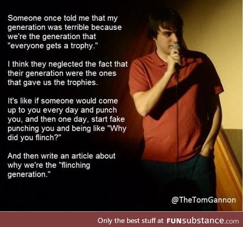 The flinching generation