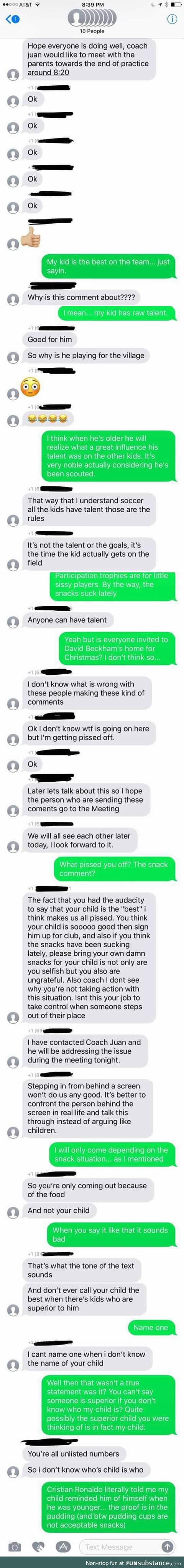 Guy Gets Added To Soccer Mom Group Chat And Can't Stop Trolling Them