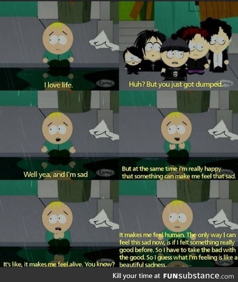 Feeling sad? Listen to Butters