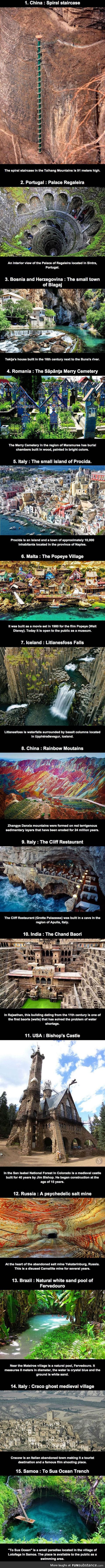 Places you need to visit before dying