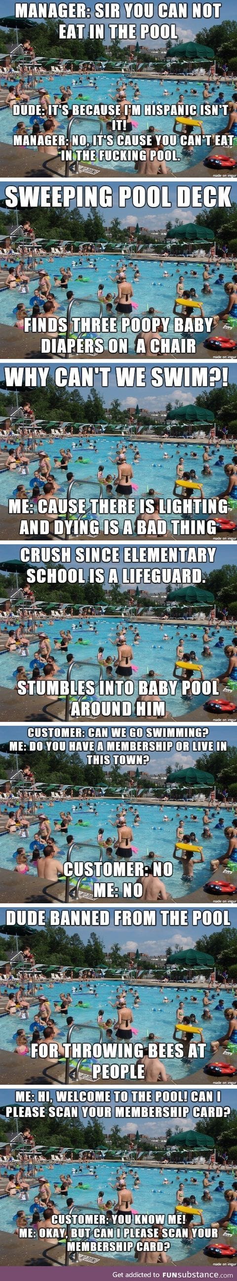 Job at the pool
