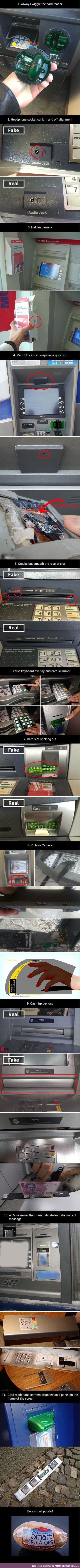 This will help you notice fake ATM machines