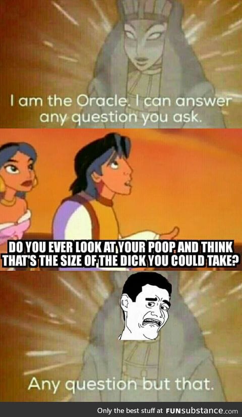 Oracle is tired of your shit Aladdin
