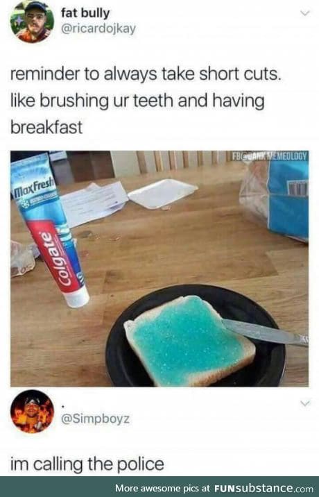 Too much toastpaste