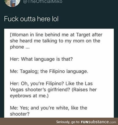 What a roast, but she had it coming