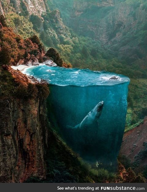 Lake found in a newly discovered island