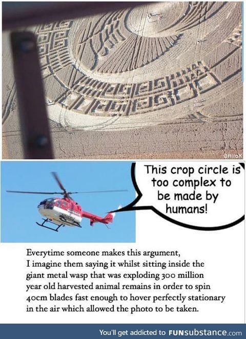 Crop circles vs. Technology