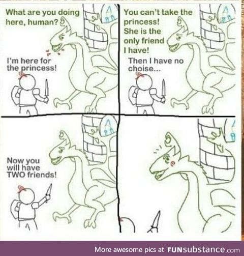 Heck, I'd be friend with a talking dragon
