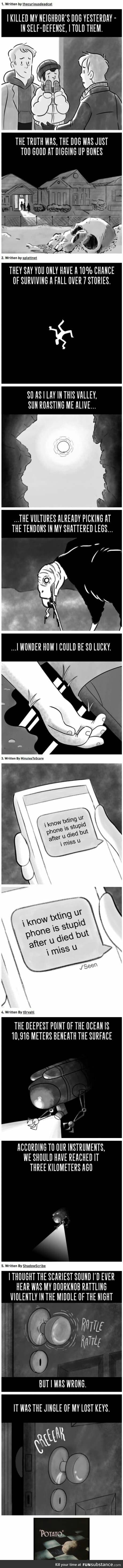 Spooky short comics