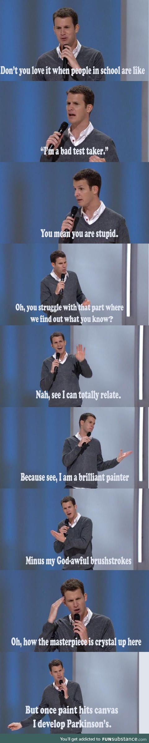 Daniel Tosh on taking tests