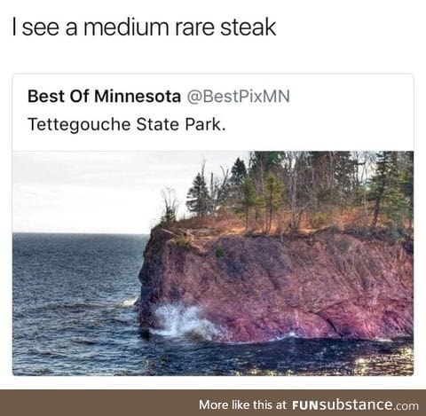 Huge steak