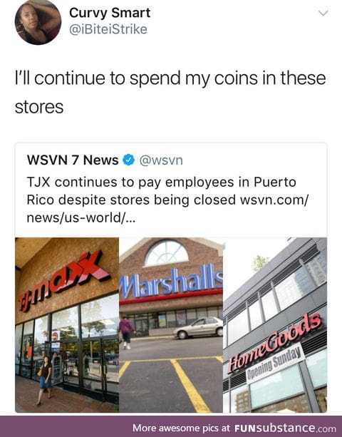 TJX continues to pay employees in Puerto Rico despite stores being closed