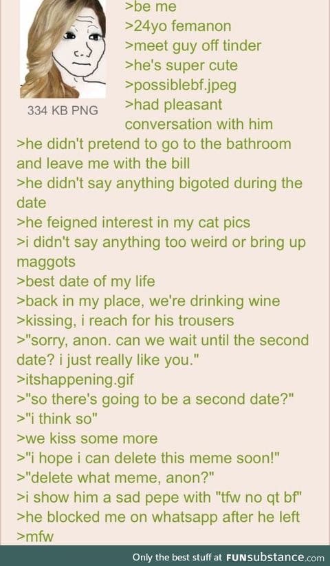 Femanon sucks at dating