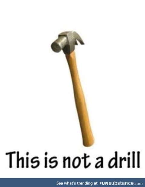 This is not a drill
