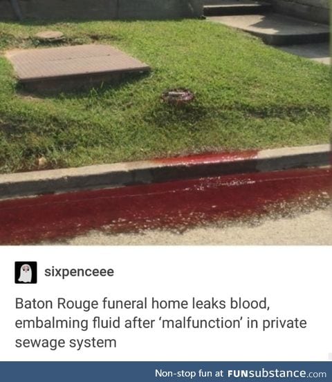 Dead people blood