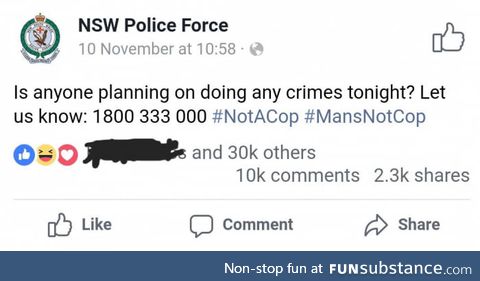 #MansNotACop