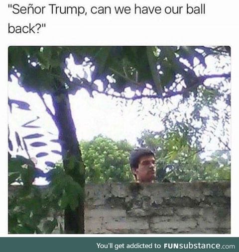 The wall is so short