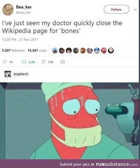 He got a C for med school