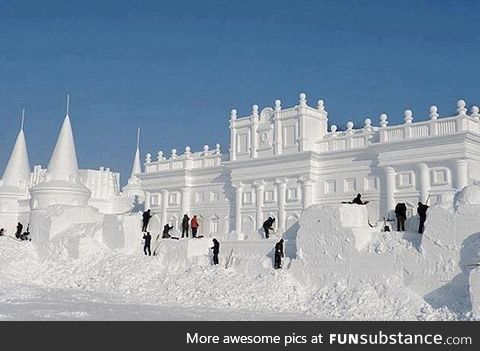 Now that's a snow castle