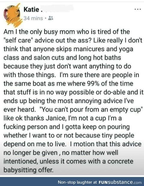 I’m not a cup, I’m a human