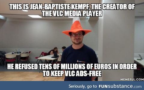 VLC creator is awesome guy!