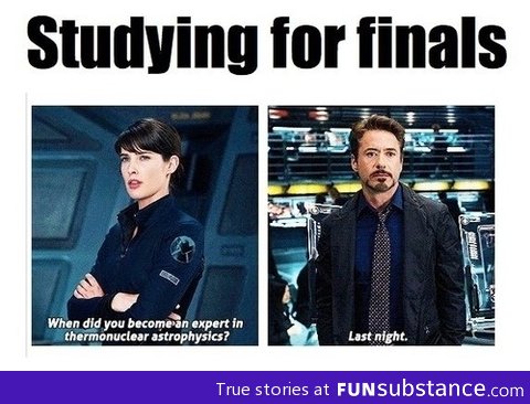 Studying for finals