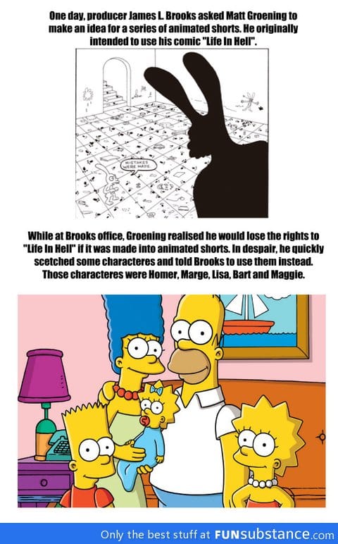 Matt groening scetched gold in 15 minutes