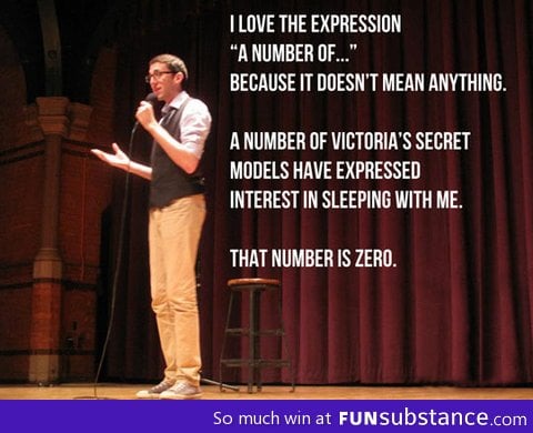 I love the expression "a number of";