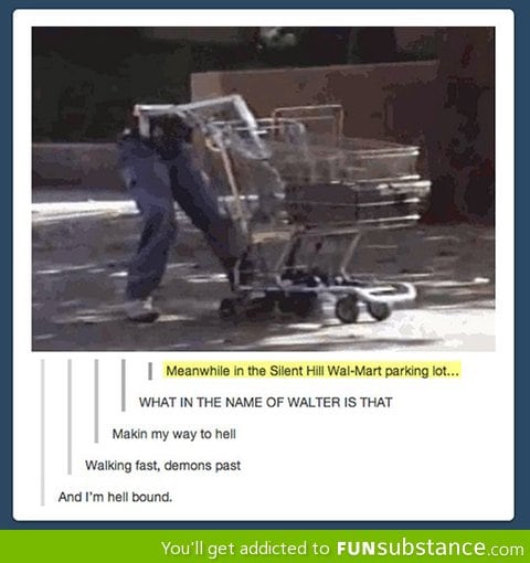 Meanwhile in silent hill's wal-mart parking lot