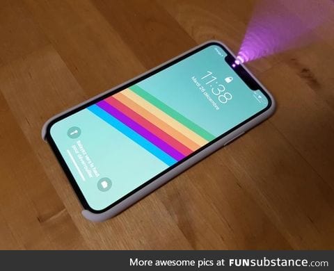 Face ID is visible when you take a picture