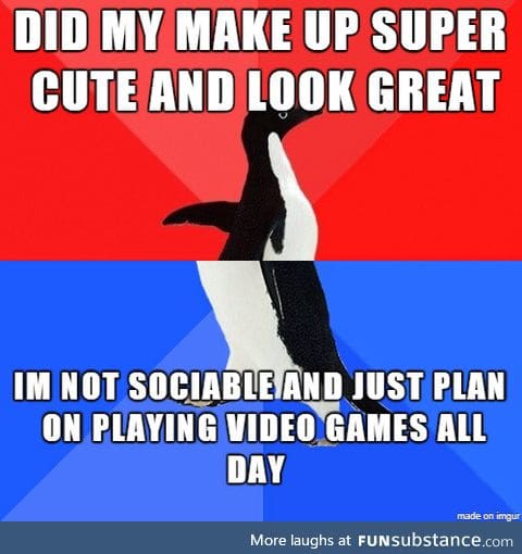 Do it to feel pretty but it is a total waste of time and make up