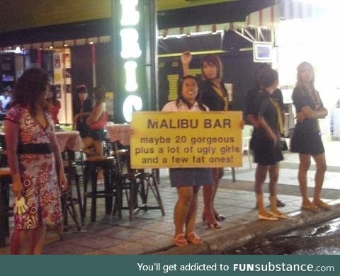 Spotted in Thailand - at least they're honest!