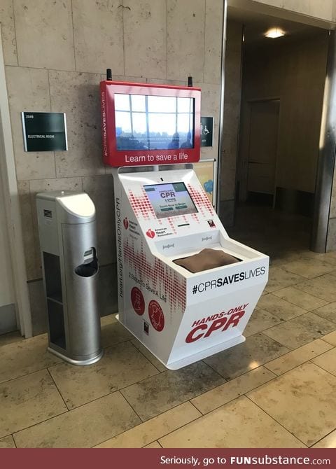 Waiting for your flight? Why not learn CPR?