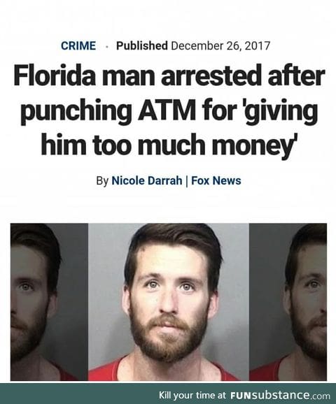 Florida man strikes again