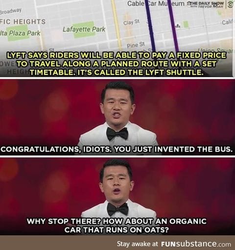 The daily shows take on the new lyft shuttle!