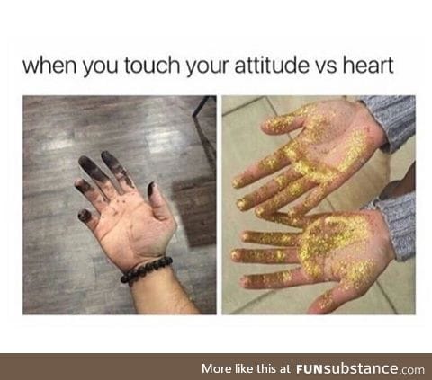 Heart o’ small shiny pieces of plastic