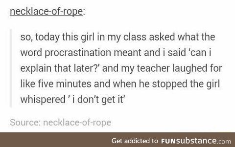What is procrastination