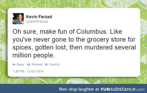 Making fun of columbus